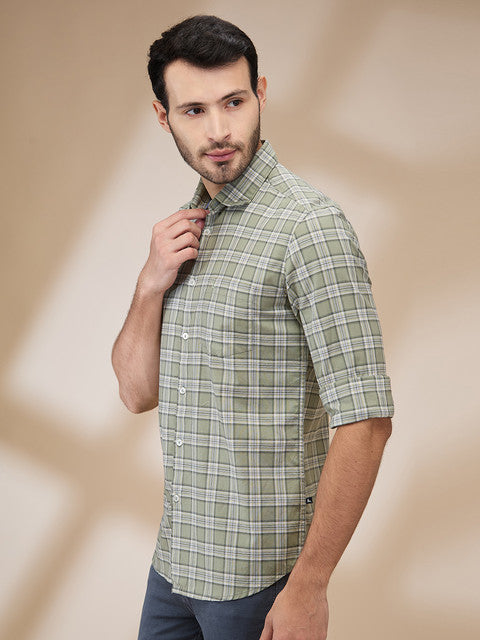 Parx Green Casual Shirt 