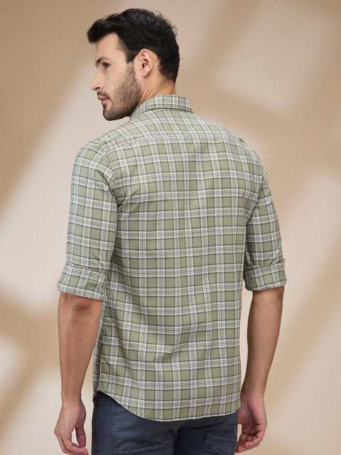 Parx Green Casual Shirt 