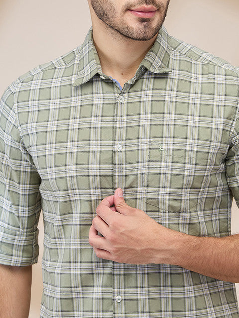 Parx Green Casual Shirt 