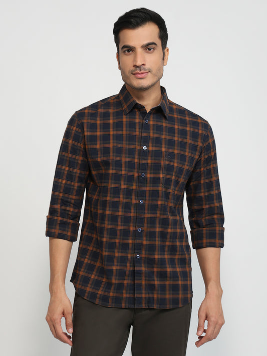 Parx Blue Casual Shirt