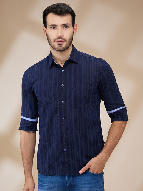 Parx Blue Casual Shirts