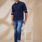Parx Blue Casual Shirts