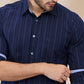 Parx Blue Casual Shirts