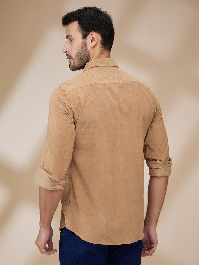 Parx Brown Casual Shirt