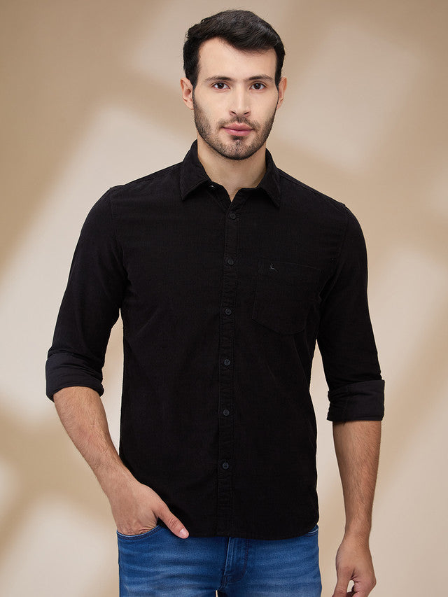 Parx Black Casual Shirt