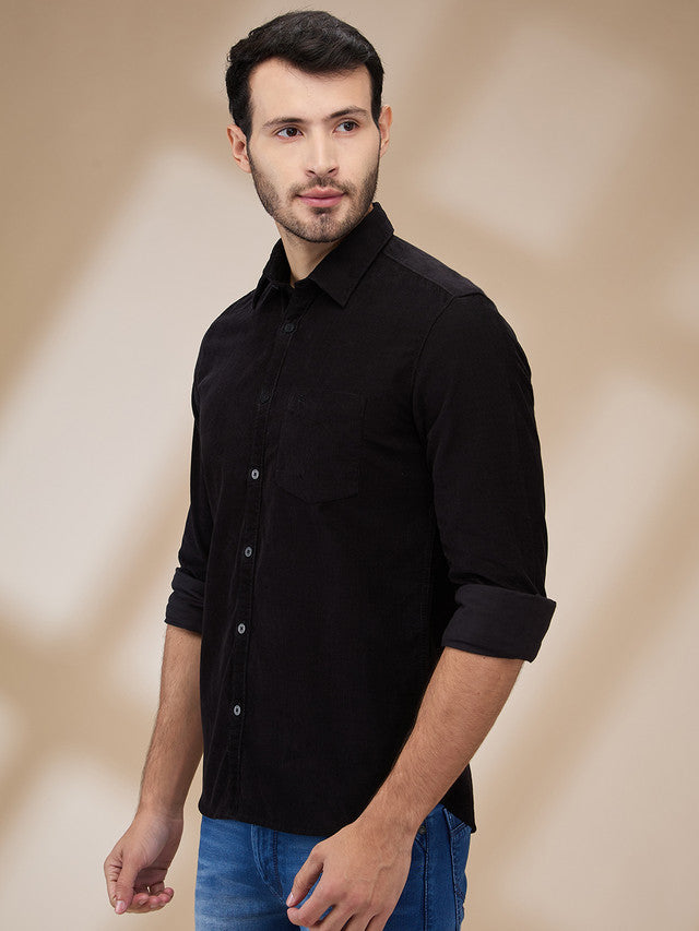 Parx Black Casual Shirt