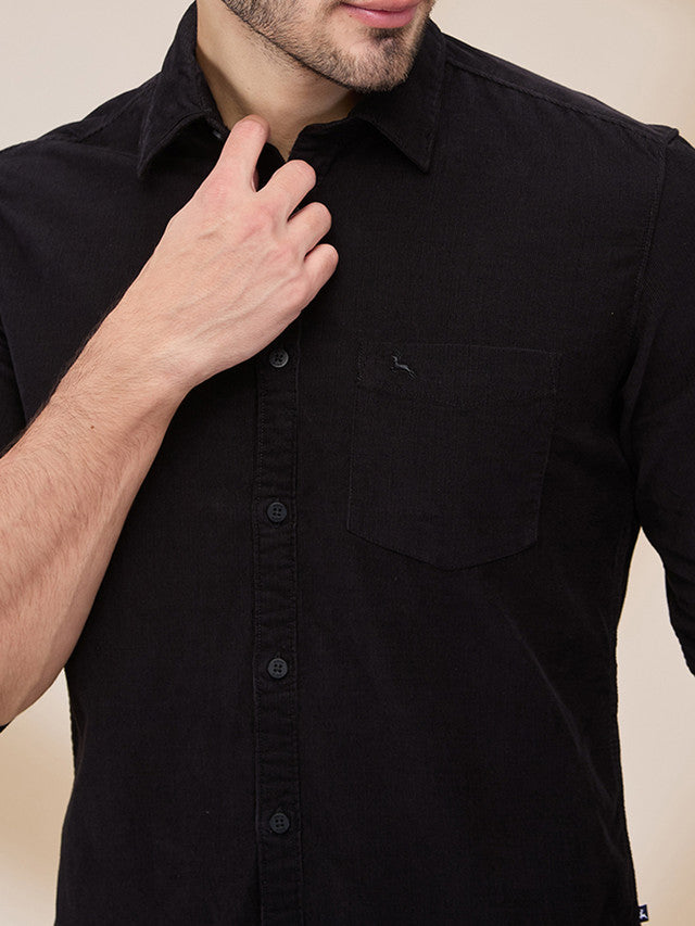 Parx Black Casual Shirt