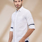 Parx White Casual Shirts
