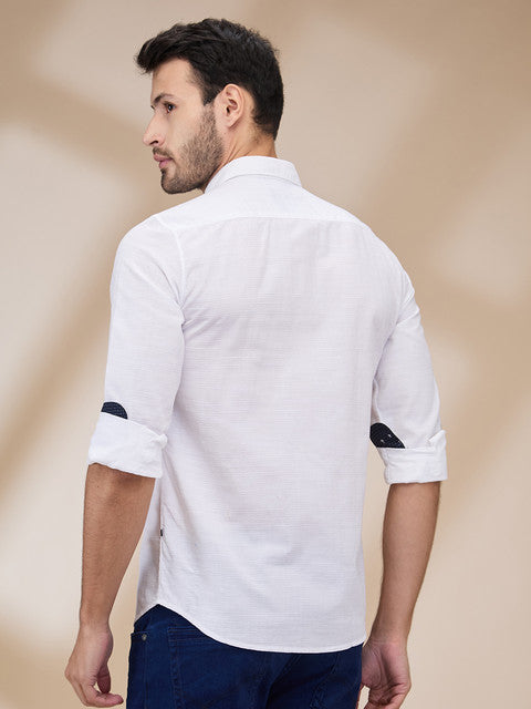 Parx White Casual Shirts