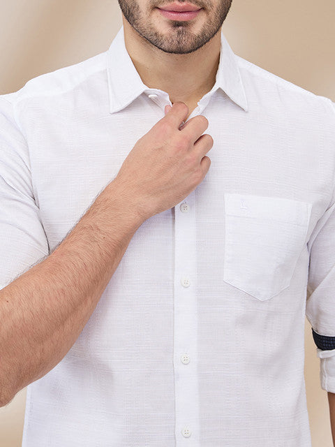 Parx White Casual Shirts
