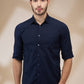 Parx Blue Casual Shirts