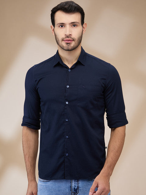 Parx Blue Casual Shirts