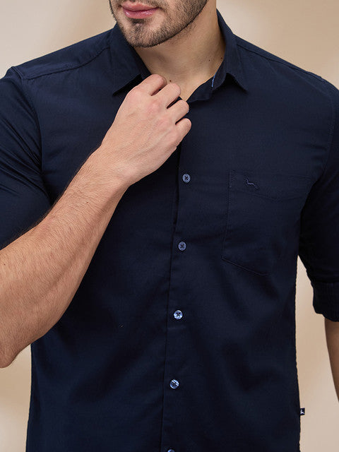 Parx Blue Casual Shirts