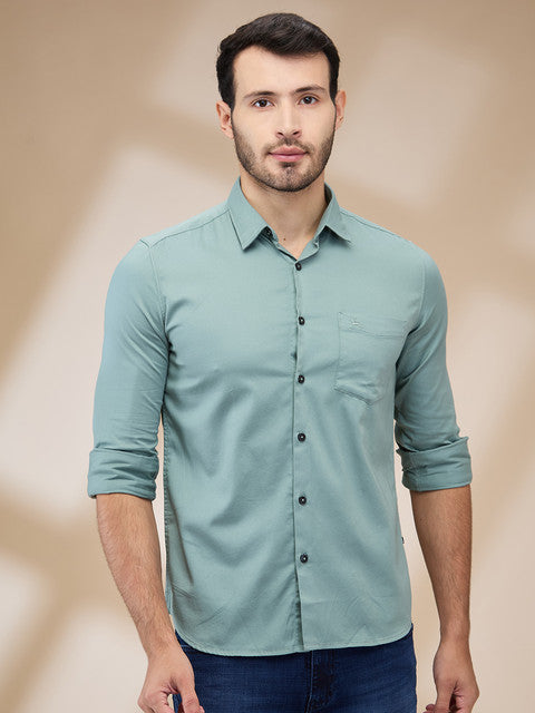 Parx Green Casual Shirts