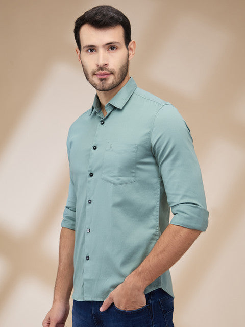 Parx Green Casual Shirts