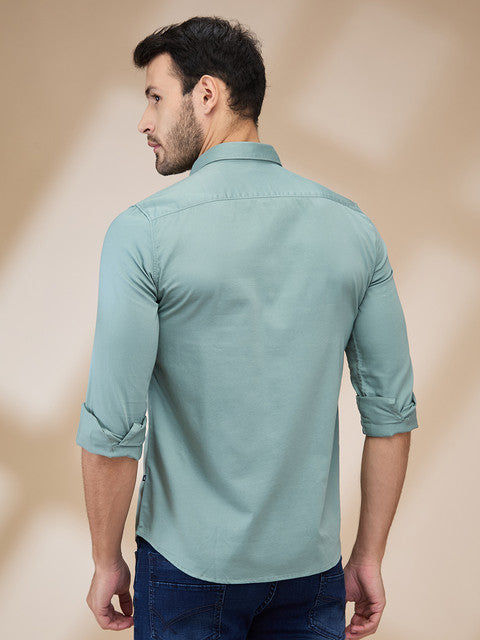 Parx Green Casual Shirts
