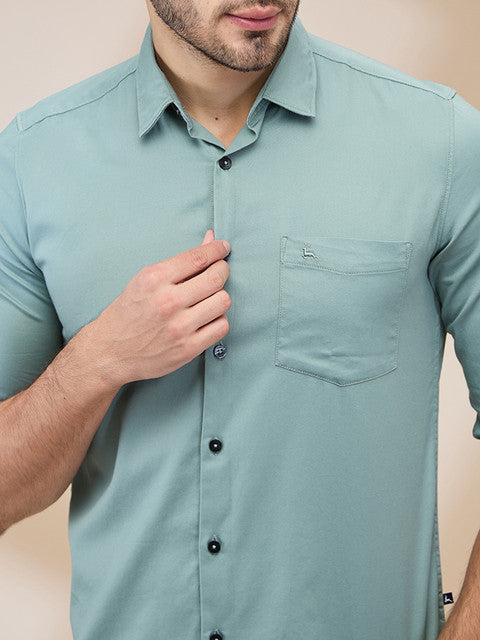 Parx Green Casual Shirts