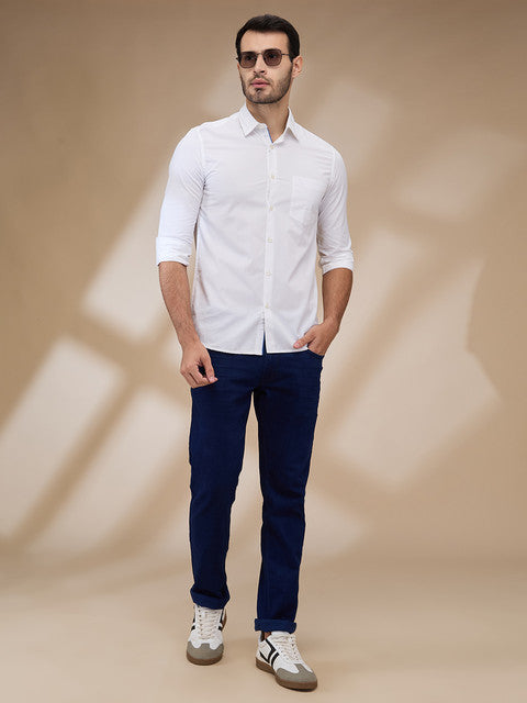 Parx White Casual Shirts