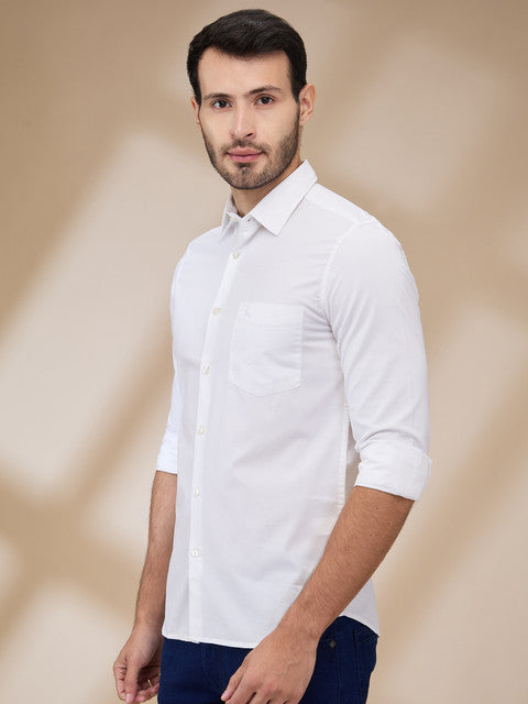 Parx White Casual Shirts