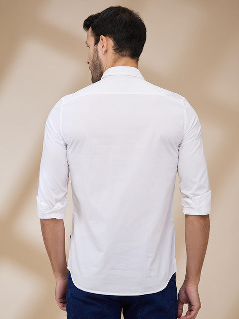 Parx White Casual Shirts