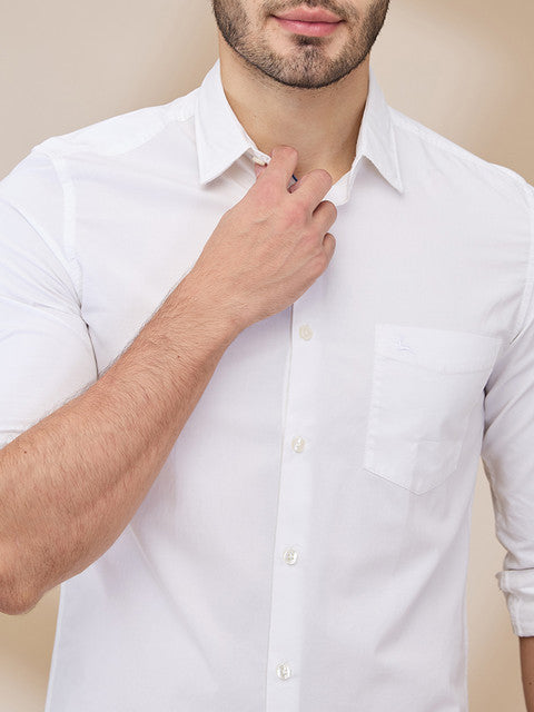 Parx White Casual Shirts