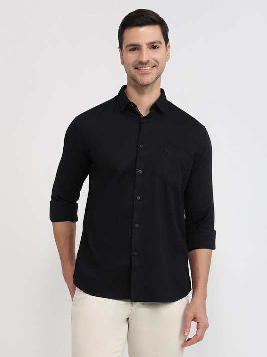 Parx Black Casual Shirt