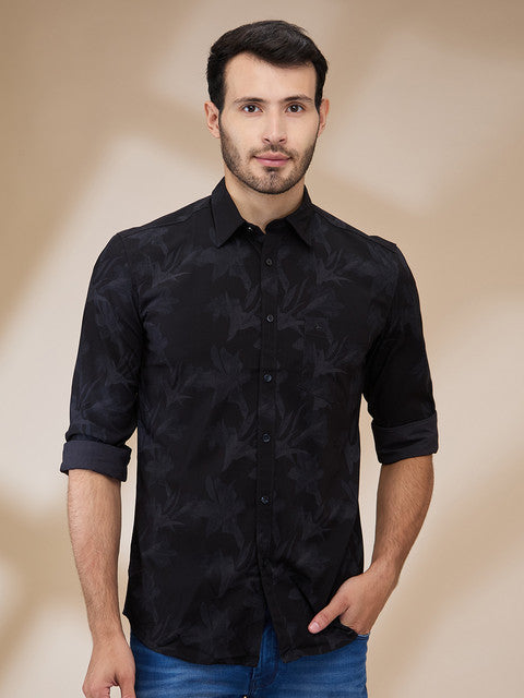 Parx Black Casual Shirt 
