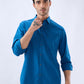 Parx Blue Casual Shirt