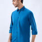 Parx Blue Casual Shirt