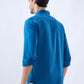 Parx Blue Casual Shirt