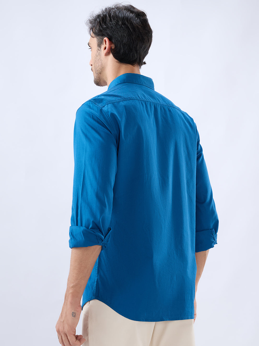 Parx Blue Casual Shirt
