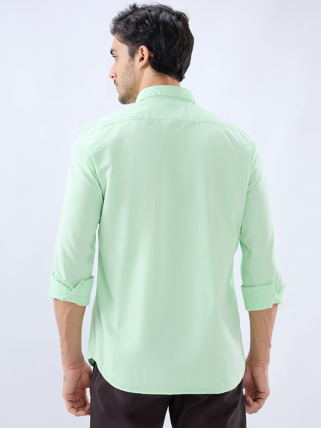 Parx Green Casual Shirt