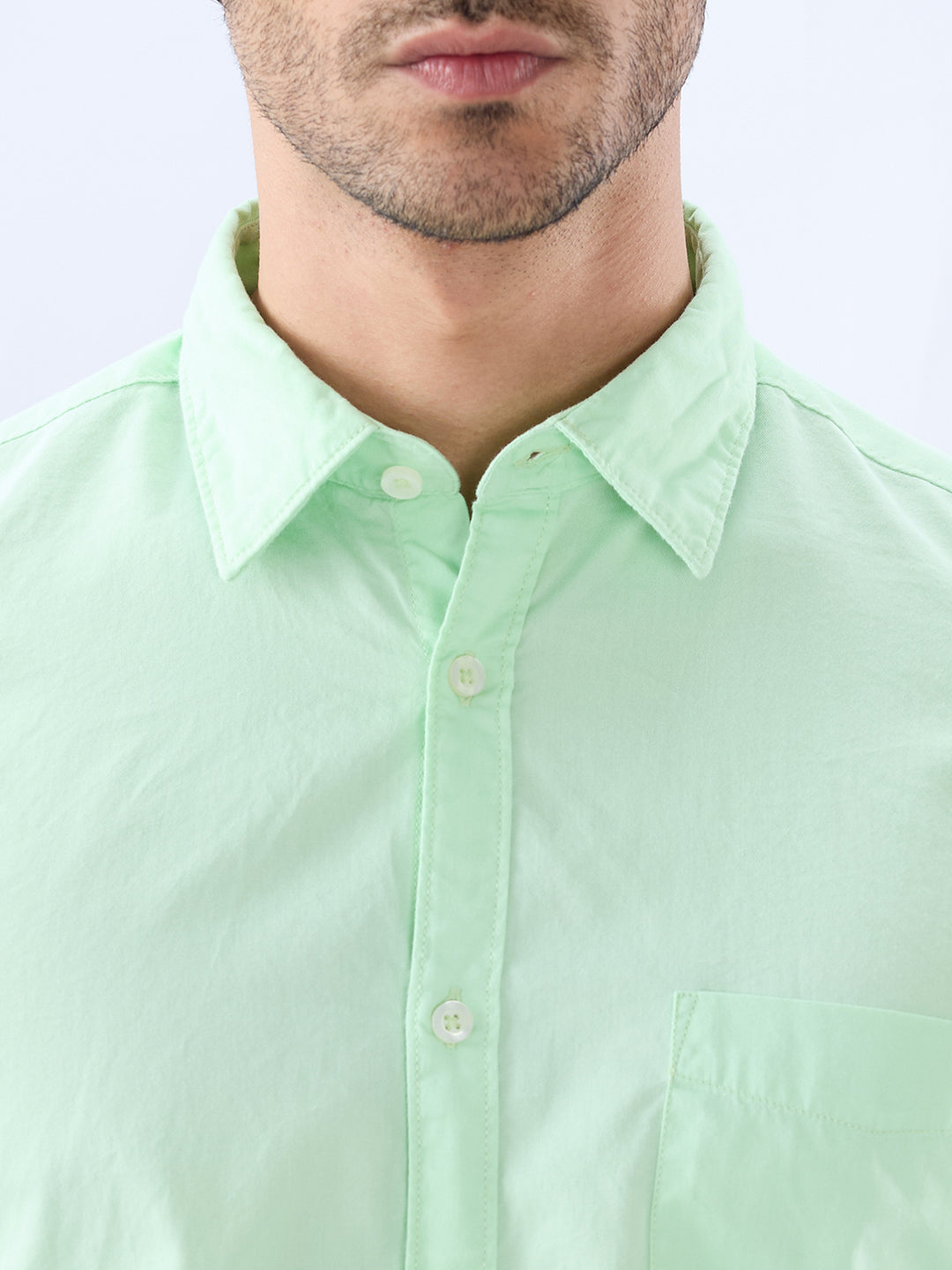 Parx Green Casual Shirt
