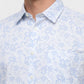 Parx Men White Slim Fit Print Casual Shirt