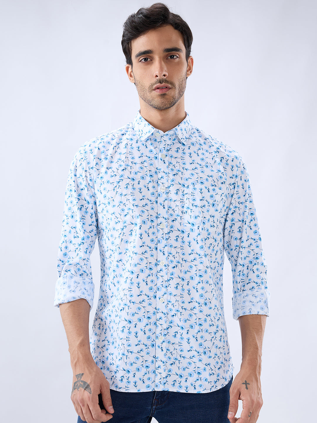 Parx White Casual Shirt