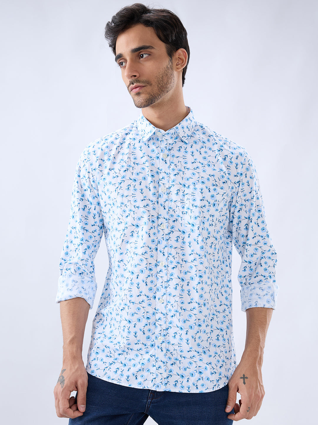Parx White Casual Shirt