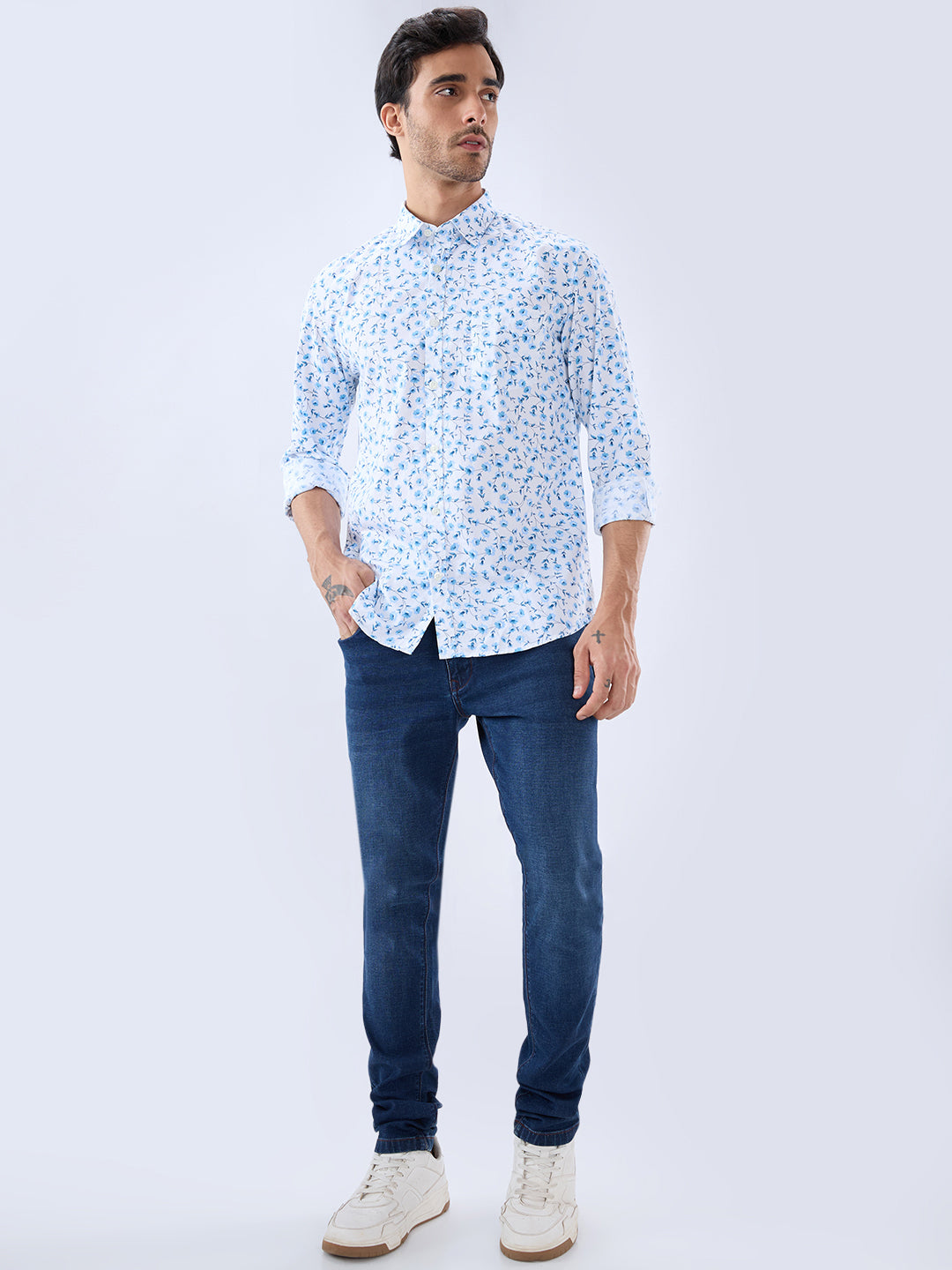 Parx White Casual Shirt