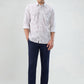 Parx Men Brown Slim Fit Print Casual Shirt
