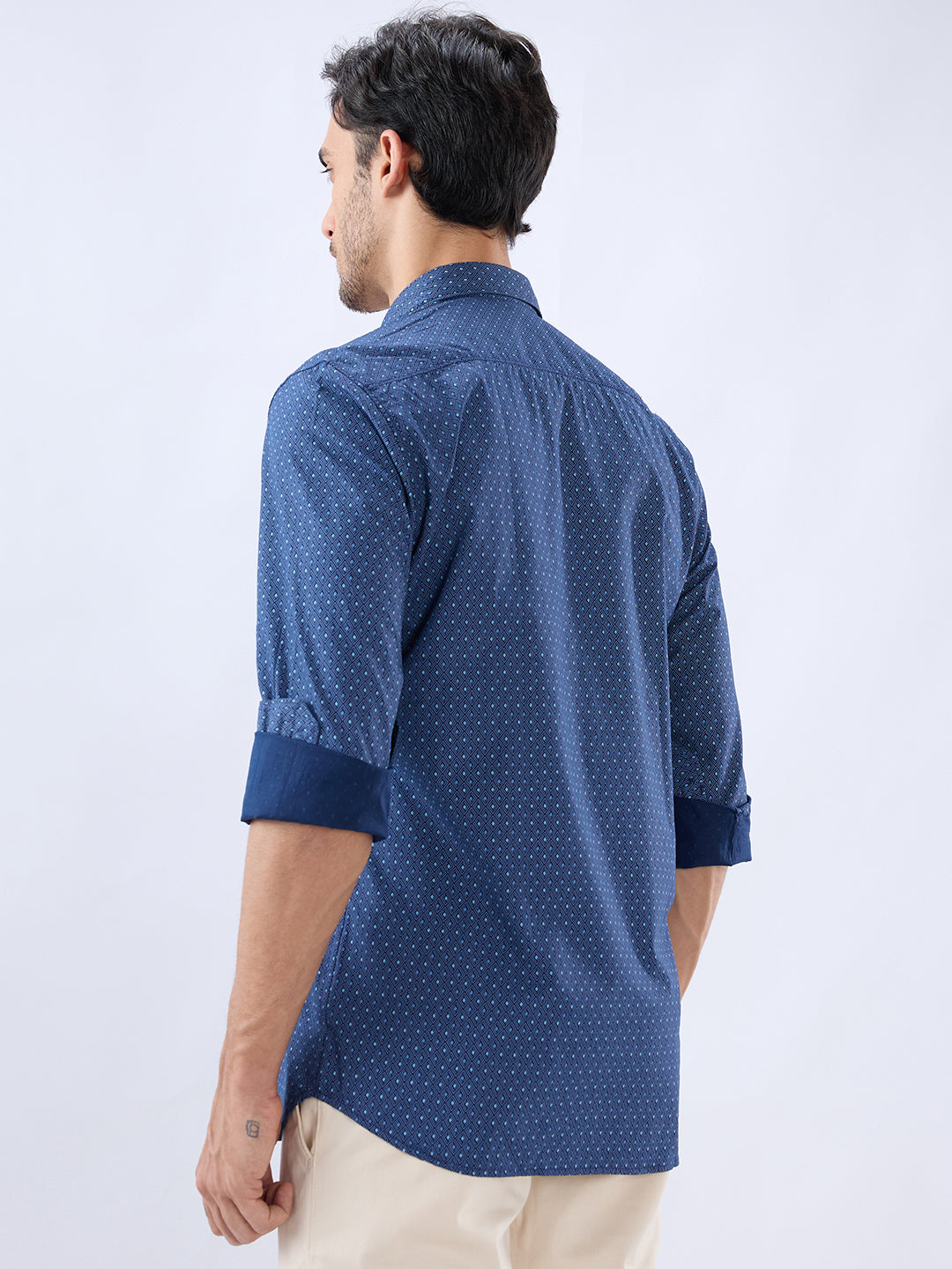Parx Blue Casual Shirt