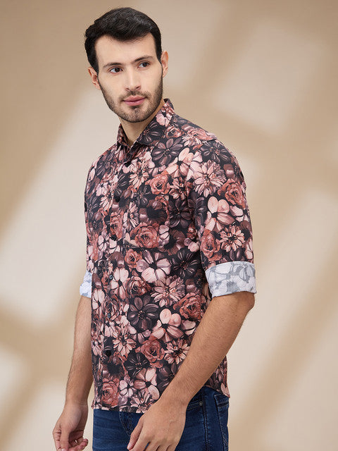 Parx Brown Casual Shirt 