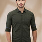 Parx Green Casual Shirts