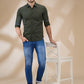 Parx Green Casual Shirts