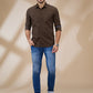 Parx Brown Casual Shirts
