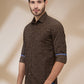 Parx Brown Casual Shirts