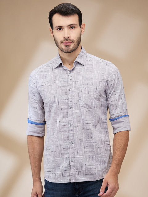 Parx Grey Casual Shirts