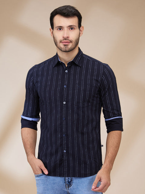 Parx Blue Casual Shirt 