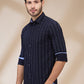 Parx Blue Casual Shirt 