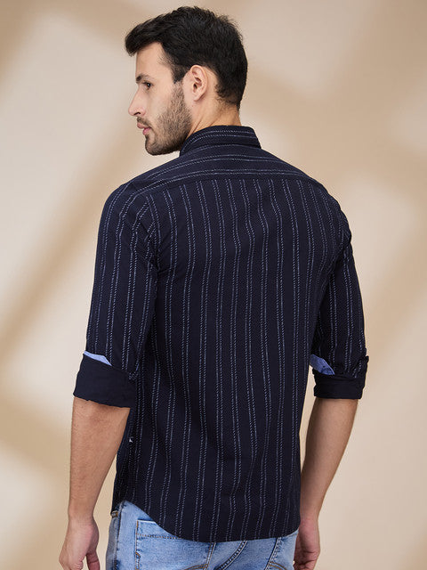 Parx Blue Casual Shirt 