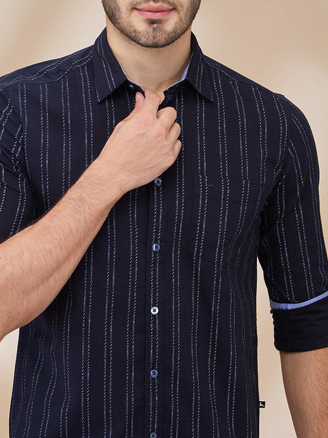 Parx Blue Casual Shirt 