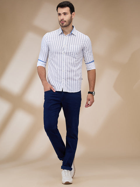 Parx White Casual Shirts